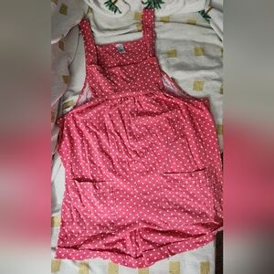 Vintage Pink‎ Polka Dot Sleeveless Romper